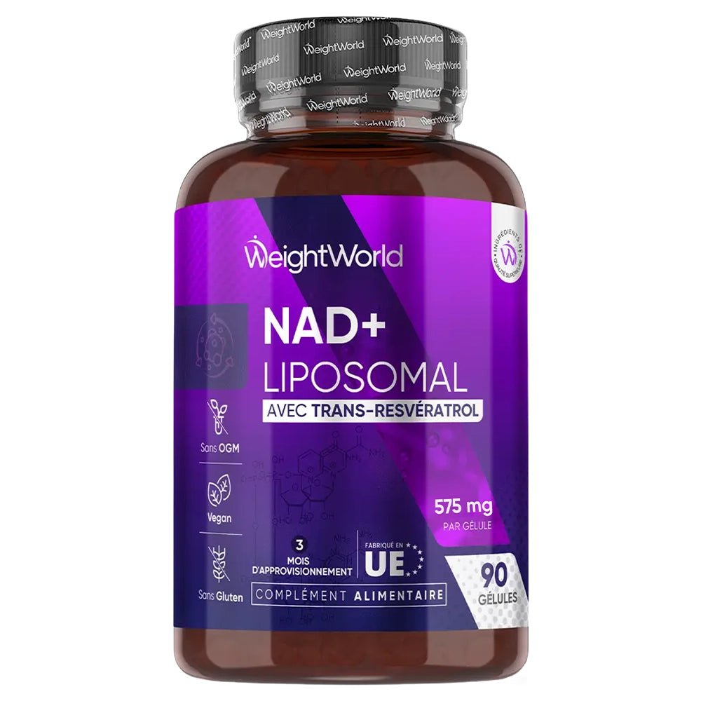 NAD+ et resvératrol liposomal en gélules WeightWorld
