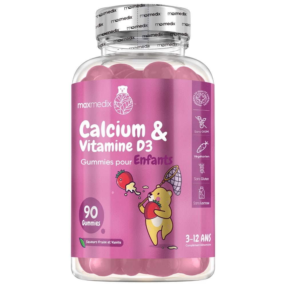 Gummies calcium et vitamine D3 pour enfants WeightWorld – 90 gummies