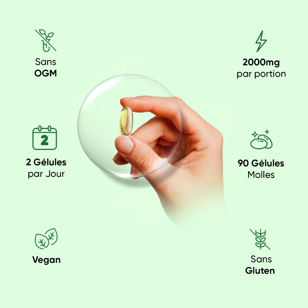 Oméga-3 végan à l'huile d'algue WeightWorld – capsules molles – 3