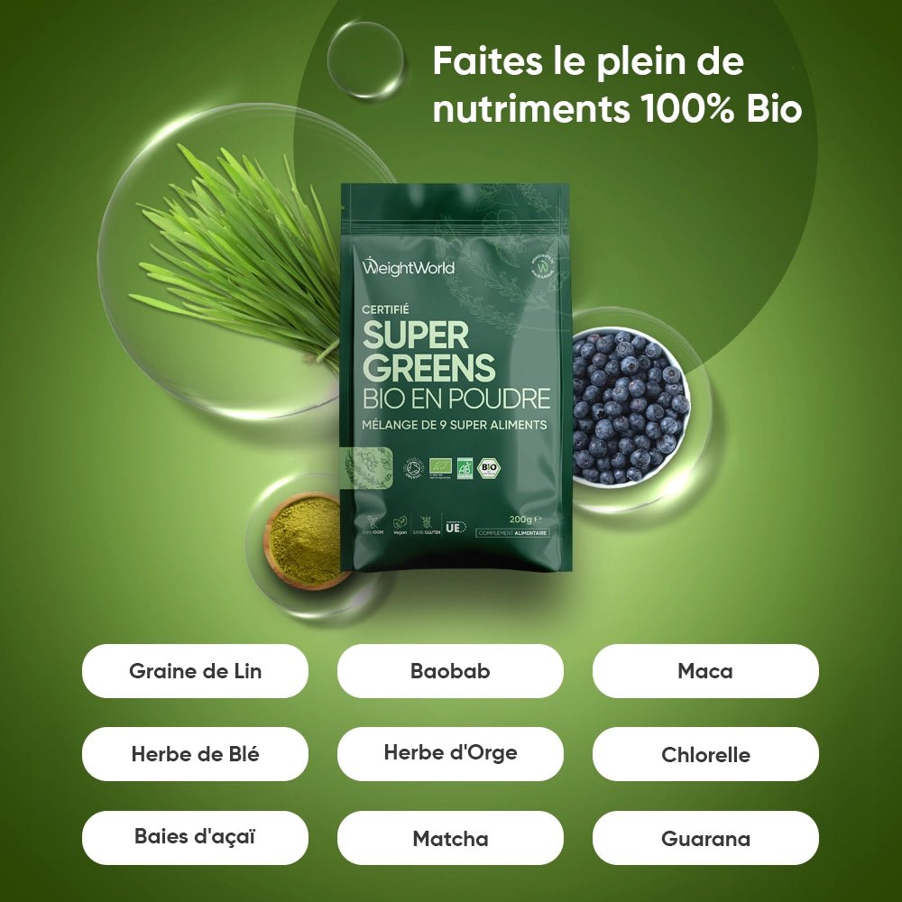 Super Greens Bio en poudre WeightWorld – 2