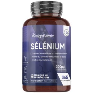 Sélénium 200 µg WeightWorld – 365 comprimés