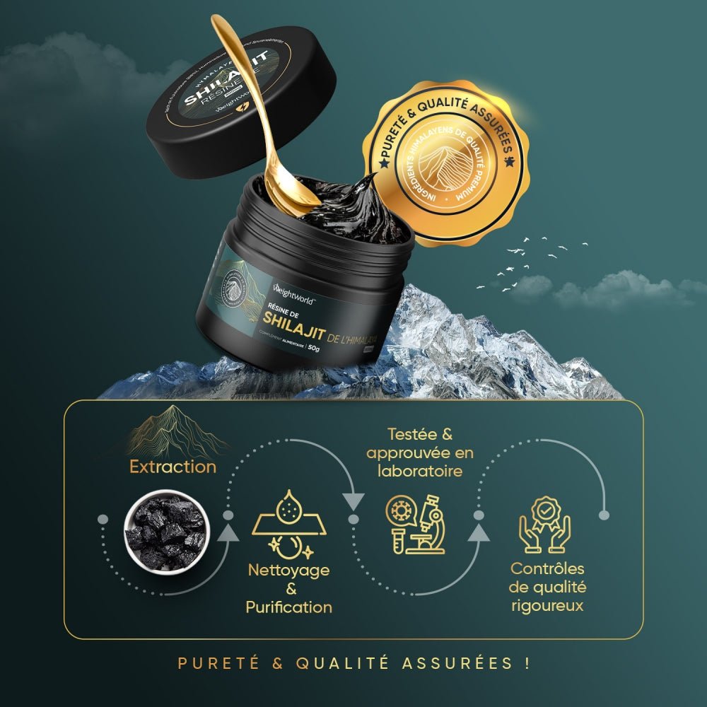 Résine de shilajit pure WeightWorld – 50 g – 3