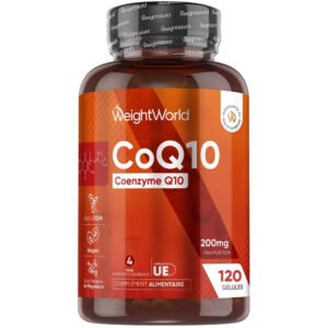 Coenzyme Q10 200 mg WeightWorld – 120 gélules