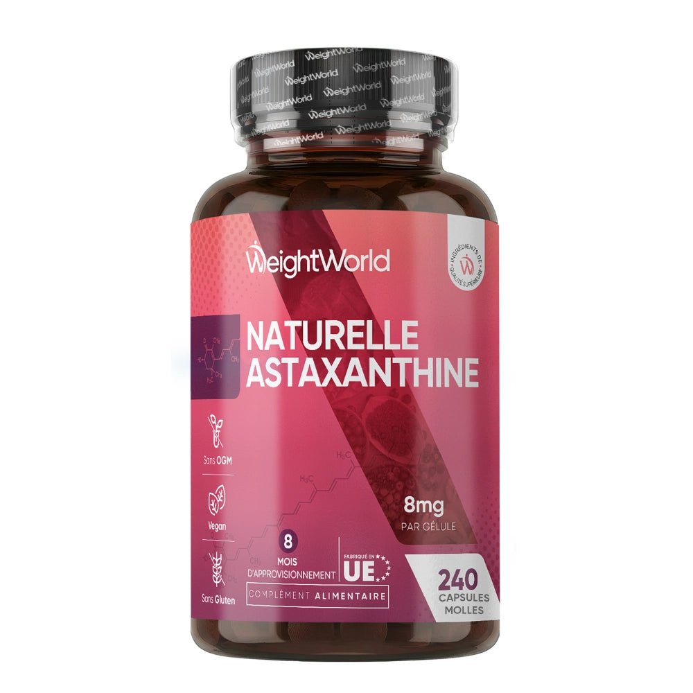 Astaxanthine 8 mg WeightWorld en capsules molles végétales