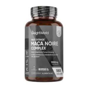 Racine de maca noire 5550 mg WeightWorld – 180 gélules