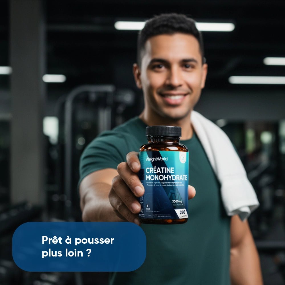 Créatine monohydrate 3000 mg en comprimés WeightWorld – 270 comprimés – 3