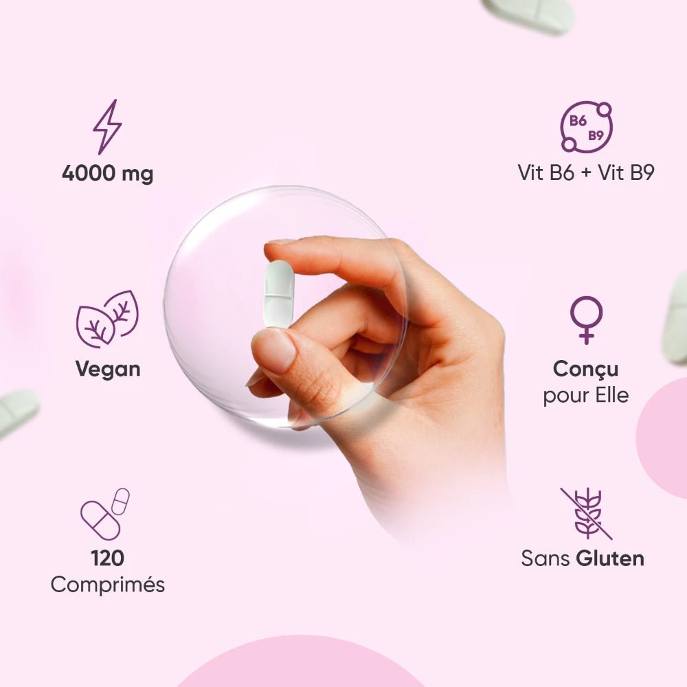 Myo-inositol + acide folique, B6, fer et chrome en comprimés WeightWorld – 3