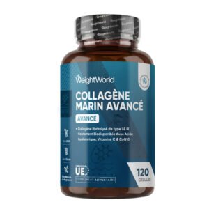 Collagène marin avec acide hyaluronique WeightWorld – gélules