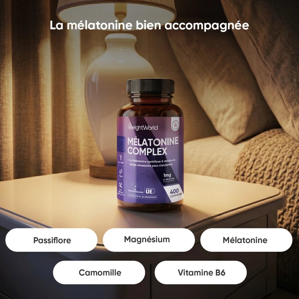 Complexe de mélatonine 1 mg WeightWorld – 400 comprimés – 2