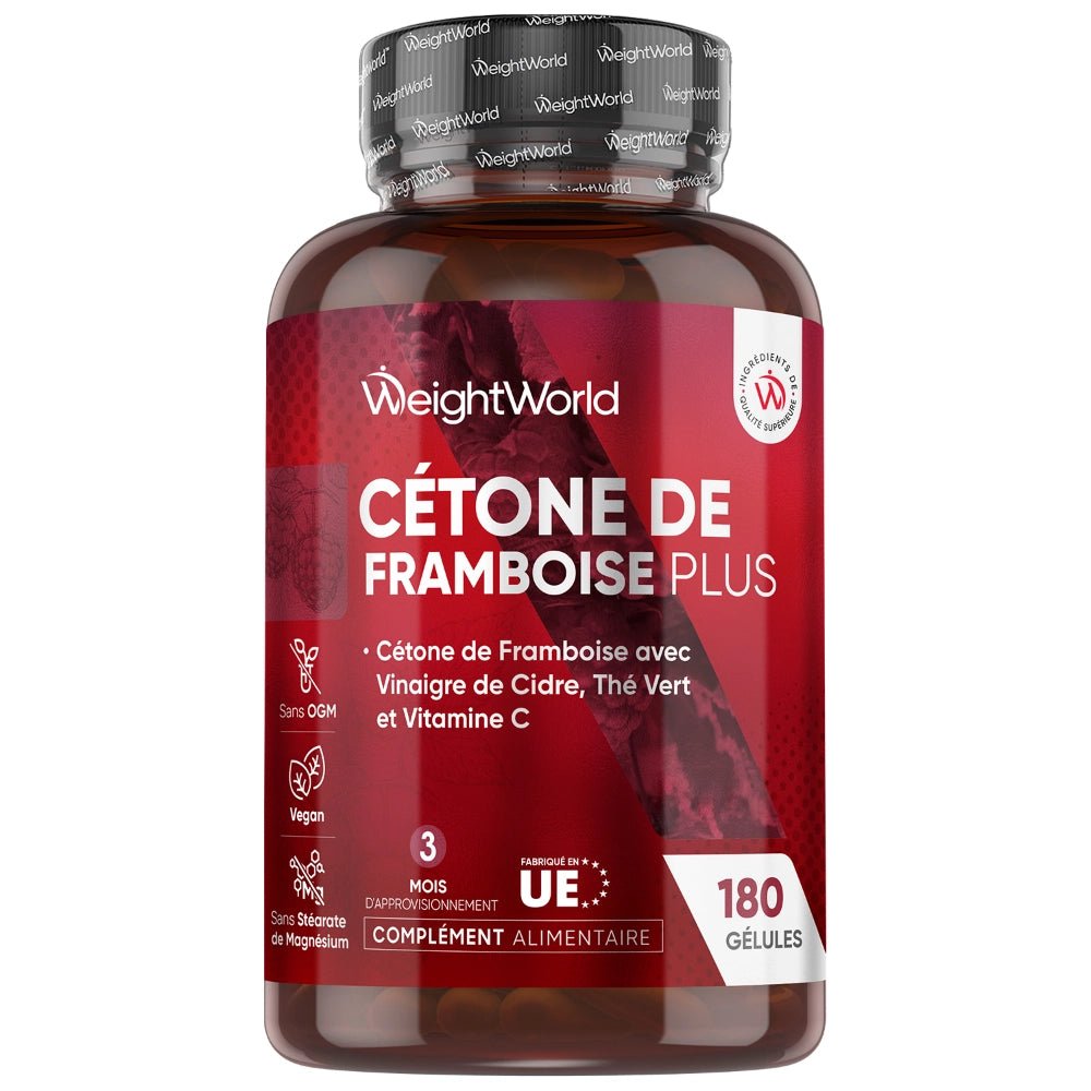 Complexe de cétone de framboise WeightWorld – 180 gélules